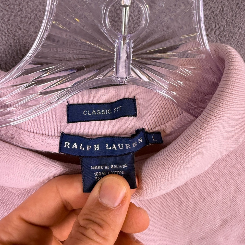 Lot of 2 Ralph Lauren Womens Polo Shirts Size L Collared Golf Preppy Summer Cute - Picture 7 of 11